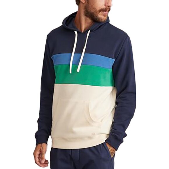 Marine Layer Men's Size M Colorblock Pullover Sweatshirt Jordan Hoodie - Picture 1 of 12